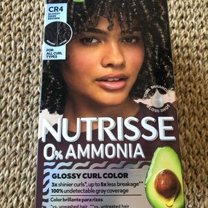 Garnier Nutrisse Glossy Curl Color CR4 Glazed Brownie Dark Brown 0% Ammonia